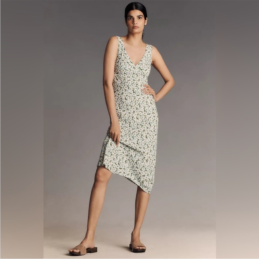 Reformation Beauden Knit Dress Daisy Meadow